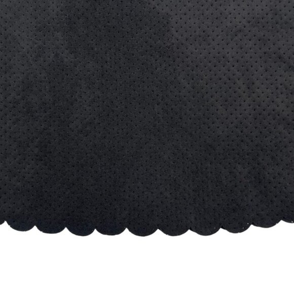 CLUB MONACO Faux Suede Scallop Hem Mini Skirt Sz 4 Lined - Picture 3 of 5